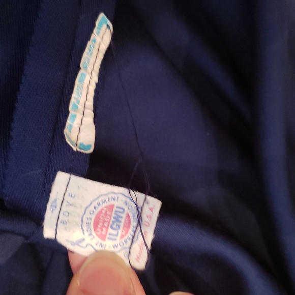 Vintage Navy Blue Dress, Sz S - Picture 5 of 11